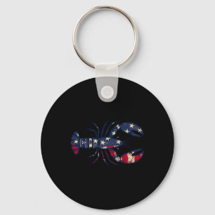 USA-Flagge Crawfish-Saison 4. Juli Crawfish-Kochfe Schlüsselanhänger