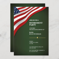 USA-Flagge | Ecke | Army Green