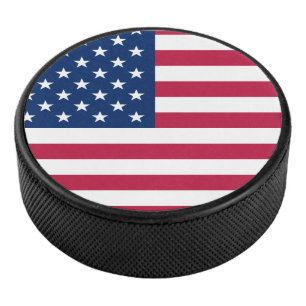 usa-Flagge Eishockey Puck