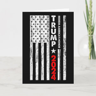 Usa-Flagge Erlöse Amerikas Ehre Trump 2024 Karte