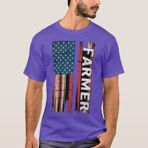 USA-Flagge Farmer Amerikanische Landwirte Patrioti T-Shirt