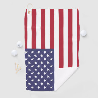 USA-Flagge, Flagge der USA, amerikanische Flagge Golfhandtuch