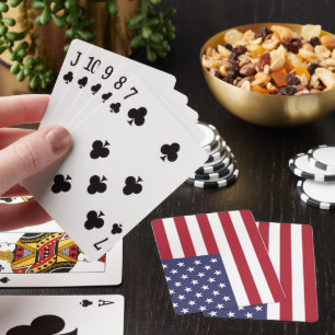 USA-Flagge, Flagge der USA, amerikanische Flagge Spielkarten