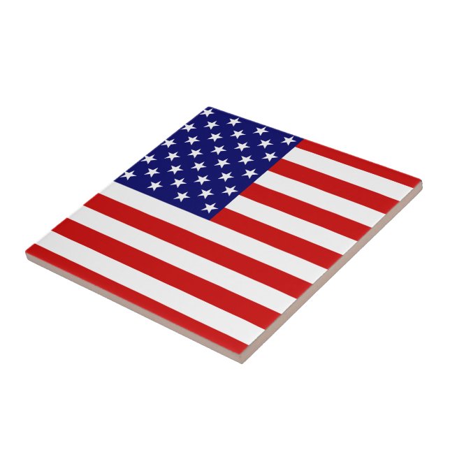 USA-Flagge Fliese (Seite)