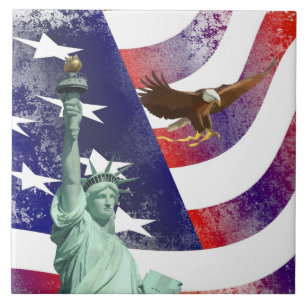 USA-Flagge Fliese