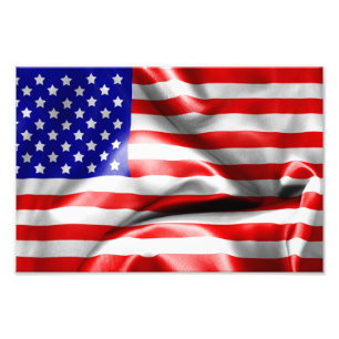 USA-Flagge Fotodruck