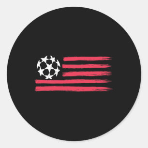 Usa Flagge Fußball Byll Cool Fußballausrüstung Män Runder Aufkleber