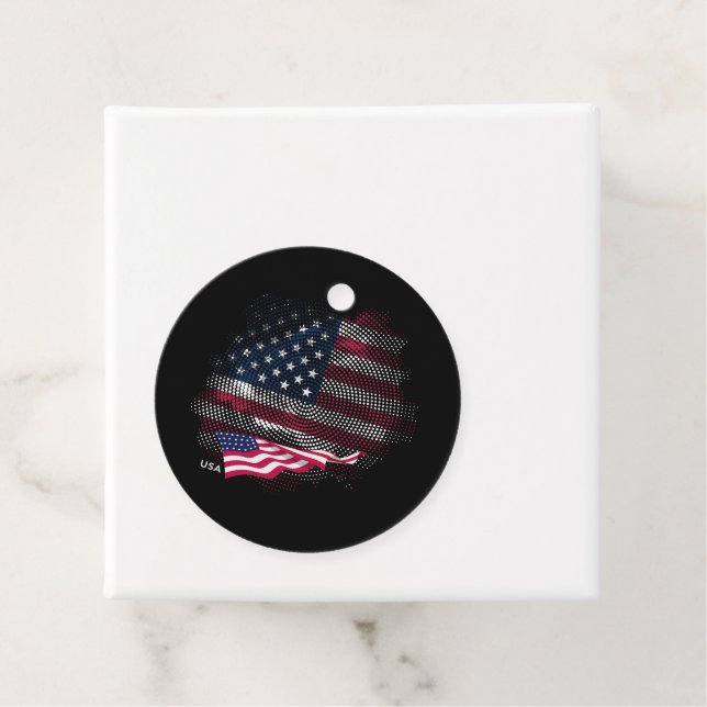 USA-Flagge Geschenkanhänger (Beispiel)