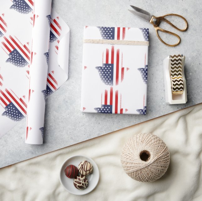 USA-Flagge Geschenkpapier (Kunsthandwerk)