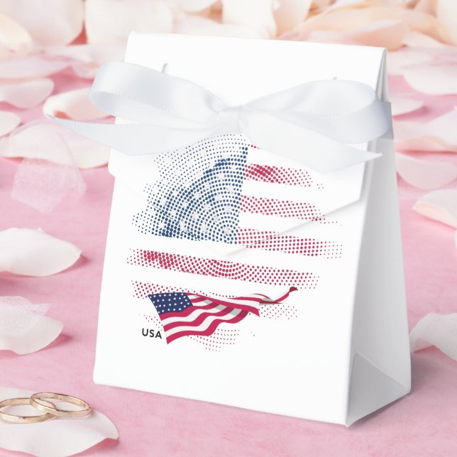 USA-Flagge Geschenkschachtel (Hochzeit)