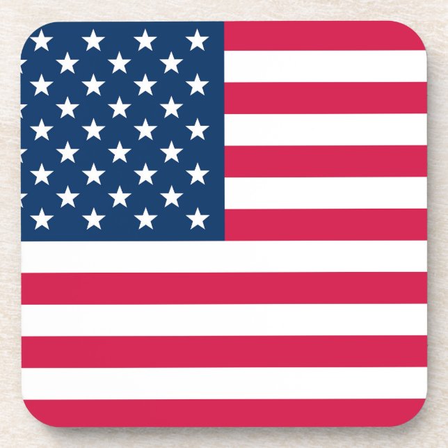 USA-Flagge Getränkeuntersetzer (Vorderseite)