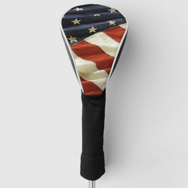 USA-Flagge Golf Headcover (Vorderseite)