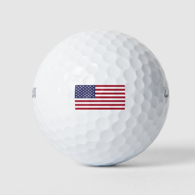 USA-Flagge Golfball (Vorderseite)