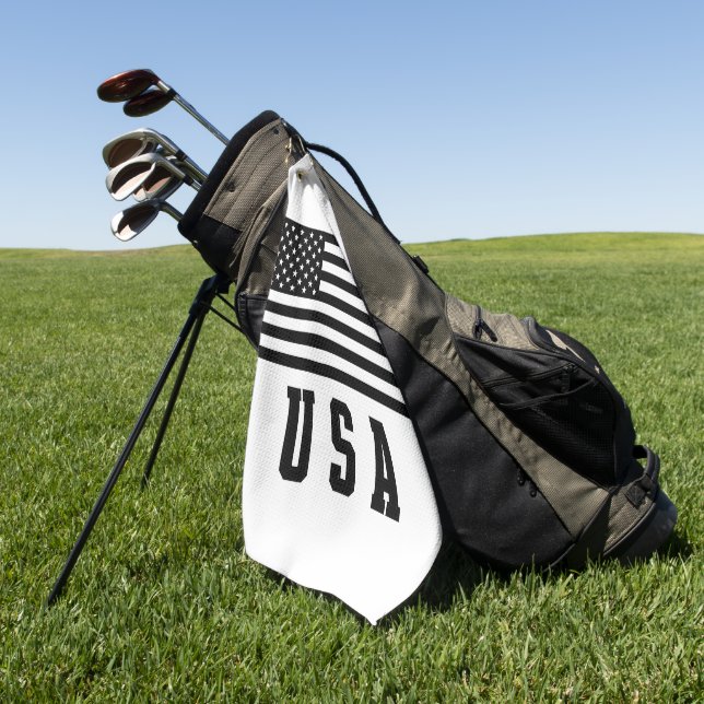 USA-Flagge  Golfhandtuch (Gras)