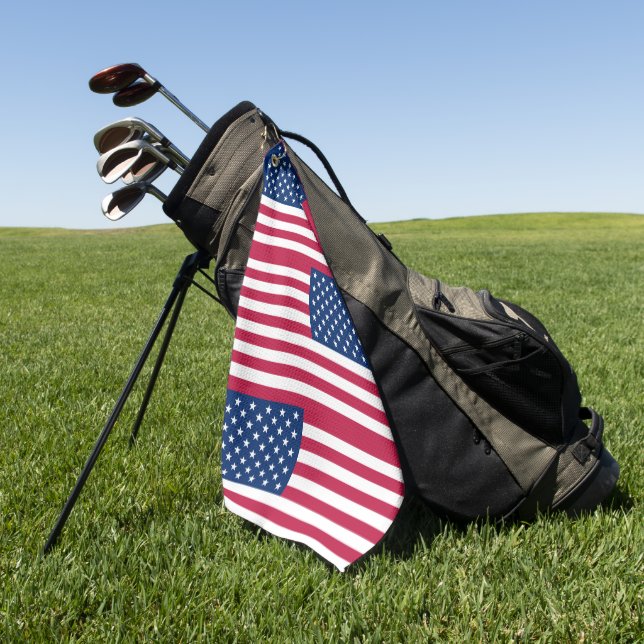 usa-Flagge Golfhandtuch (Gras)
