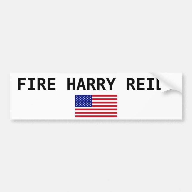 USA-Flagge-Groß, FEUER HARRY REID! Autoaufkleber (Vorne)
