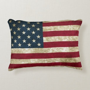 USA-Flagge Grunge Zierkissen