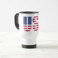 USA-Flagge Herz-Reise-Tasse - Patriotisch Amerikan