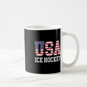 Usa-Flagge Hockeyspieler - Amerikanischer Usa Eish Kaffeetasse