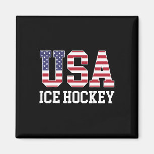 USA-Flagge Hockeyspieler - Amerikanischer USA-Eish Magnet