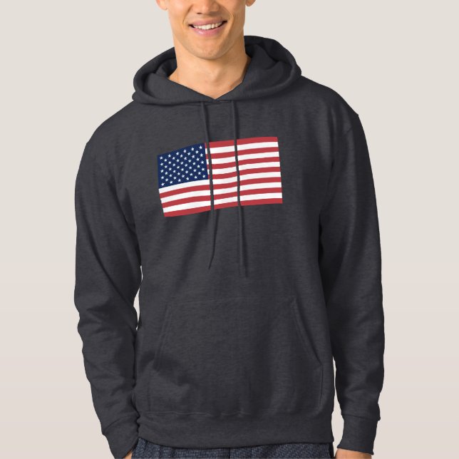 USA-Flagge Hoodie (Vorderseite)