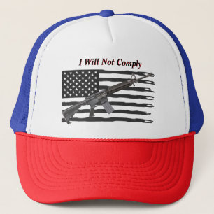USA-Flagge I wird nicht einhalten Truckerkappe