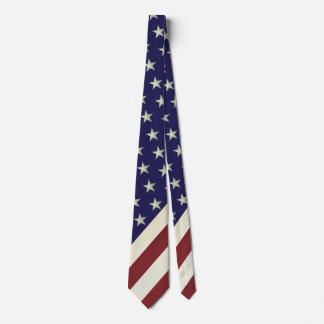 USA-Flagge im Vintage-Stil Krawatte