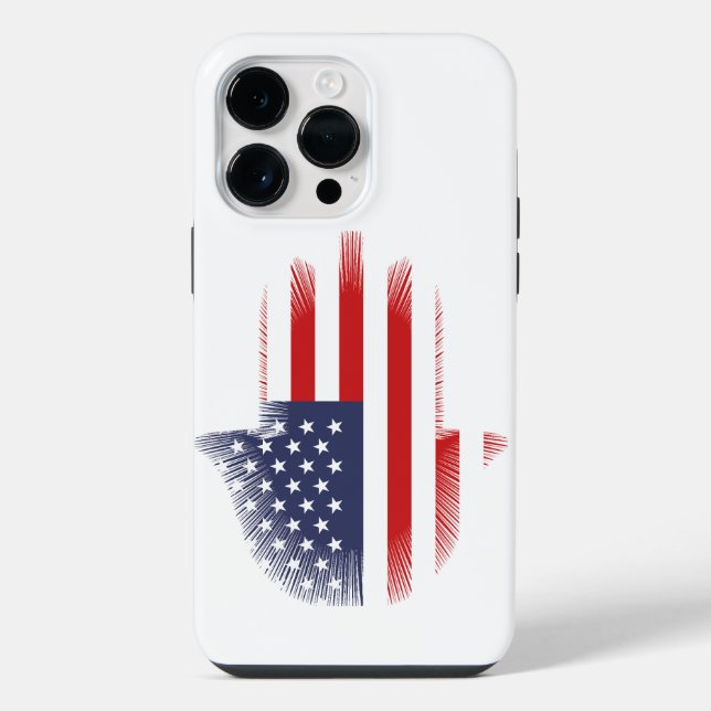 USA-Flagge iPhone Hülle (Rückseite)