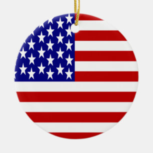 USA-Flagge Keramik Ornament
