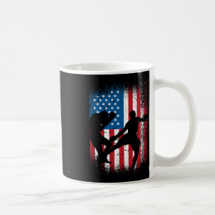 Usa-Flagge-Kickboxen-Design für Boxfan oder Marti Kaffeetasse