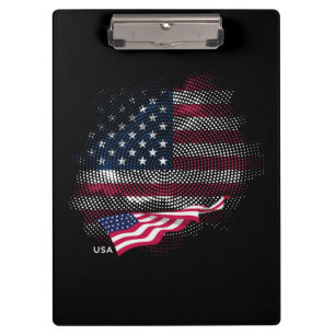 USA-Flagge Klemmbrett
