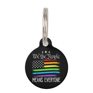 USA-Flagge LGBTQ Gleichberechtigung Wir das Volk b Haustiermarke