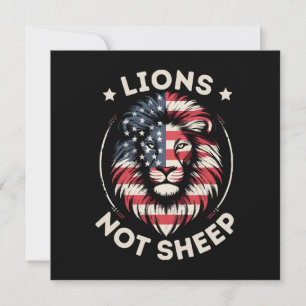 USA-FLAGGE , LÖWEN NICHT SCHAFE