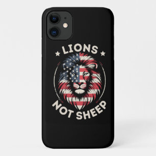USA-FLAGGE , LÖWEN NICHT SCHAFE Case-Mate iPhone HÜLLE