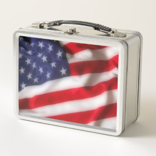 USA-Flagge Metall Brotdose
