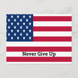 USA-Flagge mit Angebot anpassen Postkarte