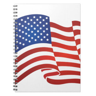 USA-Flagge Notizblock