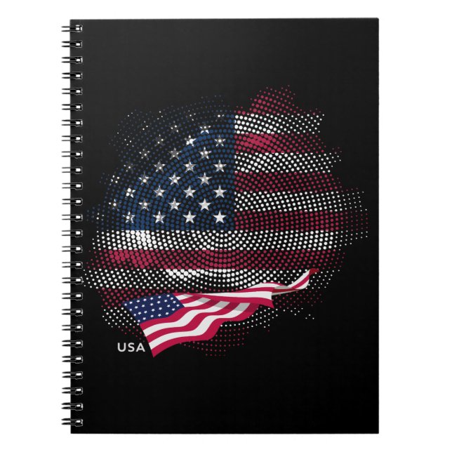 USA-Flagge Notizblock (Vorderseite)
