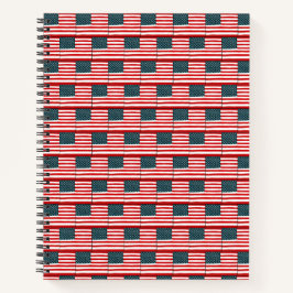 USA-Flagge Notizbuch