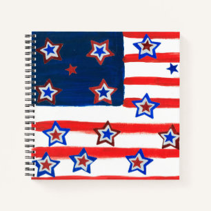 USA-Flagge Notizbuch