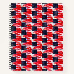 USA-Flagge Notizbuch