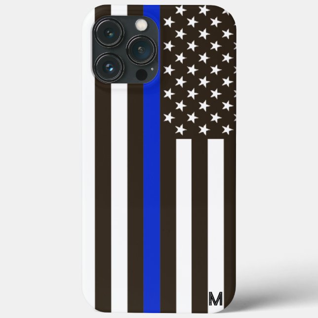 *~* USA Flagge Old Glory Patriotic Thin Blue Line Case-Mate iPhone Hülle (Rückseite)