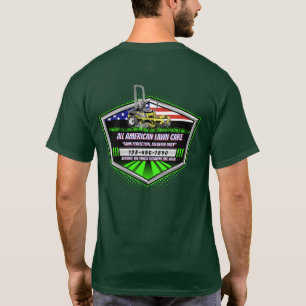 USA-Flagge Patrioten-Rasenpflege-Service anpassen T-Shirt