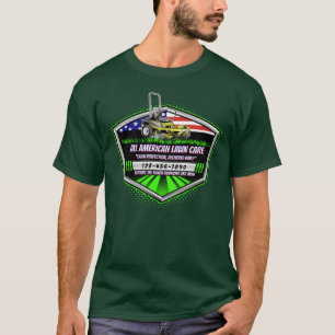 USA-Flagge Patrioten-Rasenpflegedienst anpassen T-Shirt
