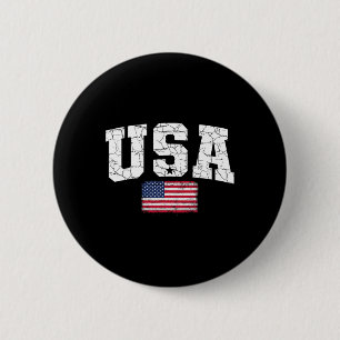 Usa-Flagge Patriotisch 4. Juli Amerika Tag Der Una Button