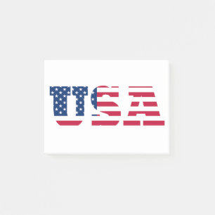 USA-Flagge Patriotisch Post-it Klebezettel