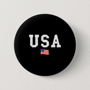 Usa-Flagge patriotische amerikanische Flagge 4. Ju Button