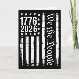 USA-Flagge Patriotische Geschichte 1776 2026 250. Karte