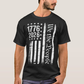USA-Flagge Patriotische Geschichte 1776 2026 250. T-Shirt