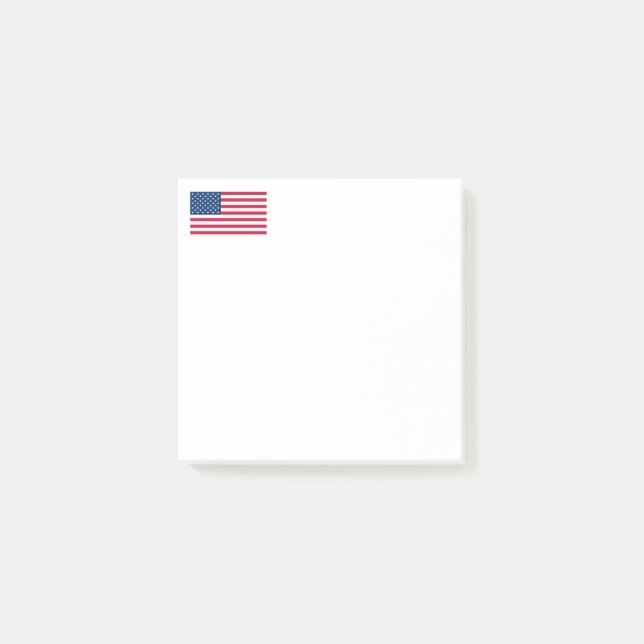 USA-Flagge Post-it Klebezettel (Vorderseite)
